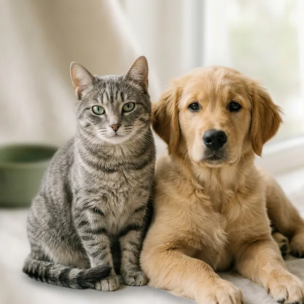 Perro y gato juntos