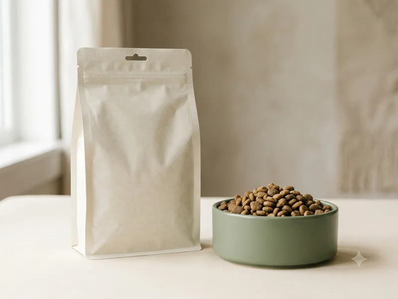 Envase de alimento para cachorros y bowl