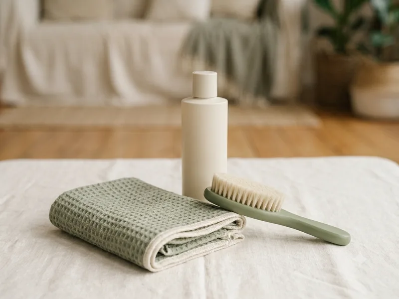 Shampoo, cepillo y toalla